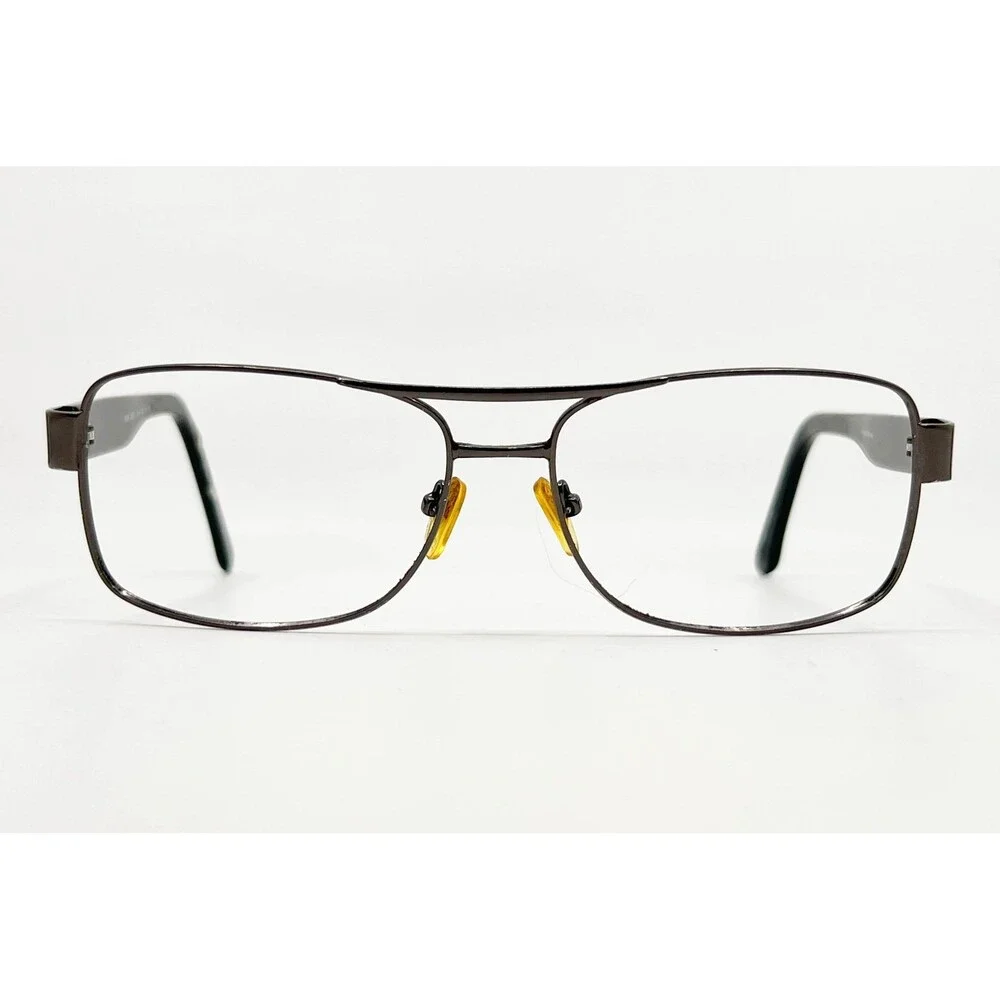 Robert Mitchel Eyeglasses Mens Gunmetal RMS 4003 Aviator Double Bridge 59-15-135